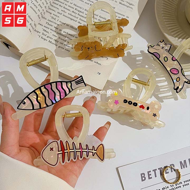 KẸP TÓC NHỰA HÌNH THÚ – A Mẫn Sài Gòn